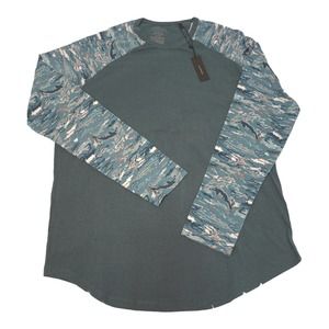 Natori Kaede Oceanic Crest Stargazer Crewneck Long Sleeve Mens T-Shirt Size XL